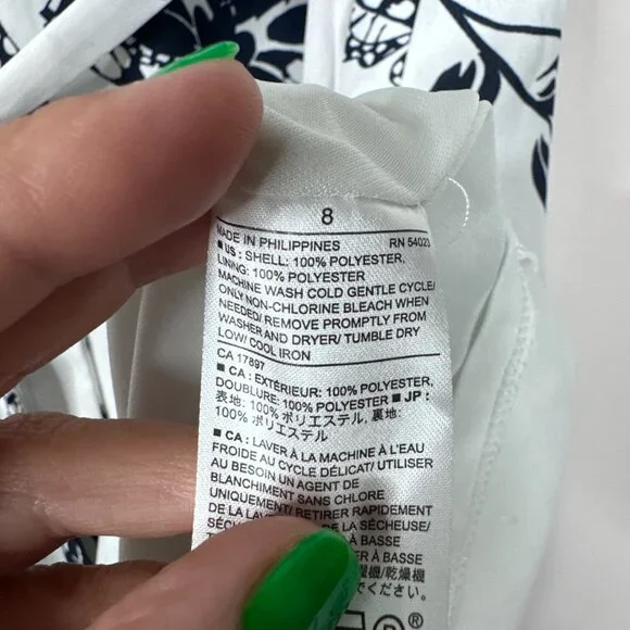 2/$30 Banana Republic Sleeveless Floral Printed Shirt Dress Warm Combo #A1688 - Picture 7 of 8